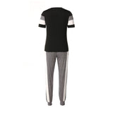 Fashion Women Sets Short Sleeve Tops High Waist Pant - Heritage cosmetics and beauty care