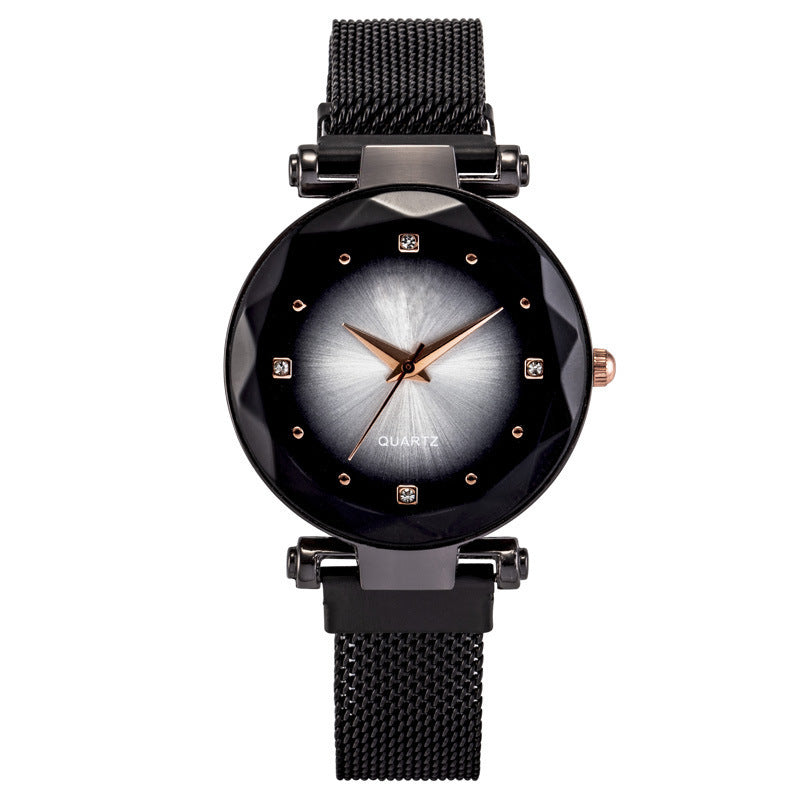 Women's Starry Quartz Lazy Magnet Strap Iron-absorbing Watch - Heritage cosmetics and beauty care