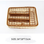 Rattan Woven Tableware Storage Knife Fork Chopsticks Basket - Heritage cosmetics and beauty care