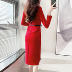 Women's Temperament Slim Package Hip Dresses Heritage cosmetics and beauty care