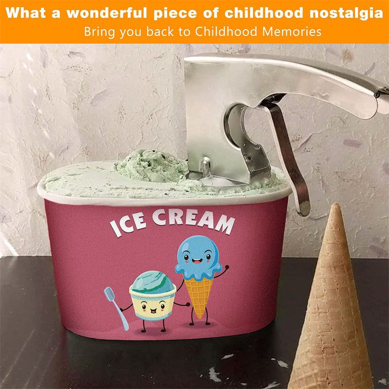 Big Ice Cream Scoop With Spring-powered Trigger Big Volume Scoop Old Fashion Style Scoop Nostalgic Scoop Easy To Clean Kitchen Gadgets - Heritage cosmetics and beauty care