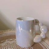 Ceramic Tulip Coffee Cup And Saucer Set