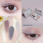 Students Makeup Blue Petals Eye Shadow Plate Matte Shimmer - Heritage cosmetics and beauty care