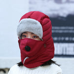 Women's Hat Cold-proof Hat Cycling Ear Protection Thickened Cold-proof Warm Cotton Cap - Heritage cosmetics and beauty care