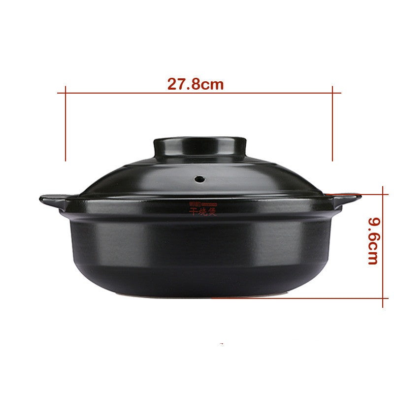 Flame High Temperature Resistant Dry Pot Ceramic Pot Pan Health Pot Pan - Heritage cosmetics and beauty care