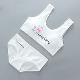 Girls' Bra Set, Pure Cotton, Developmental Vest, Underwear, Children'S Bra, Cotton - Heritage cosmetics and beauty care