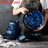 Blue Enchantress Tableware Set High-End Restaurant Plate Hotel Tableware - Heritage cosmetics and beauty care