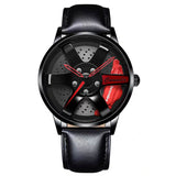 Sport Car Hub Design Men's Watches Stainless Steel Band Quartz Wristwatch - Heritage cosmetics and beauty care