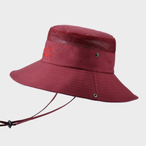 Solid Color Big Brim Sun Hat Outdoor Mountaineering Protection - Heritage cosmetics and beauty care