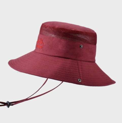 Solid Color Big Brim Sun Hat Outdoor Mountaineering Protection - Heritage cosmetics and beauty care