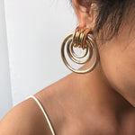 Earring Jewelry Gold Multi-layer Metal Irregular Earrings - Heritage cosmetics and beauty care