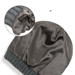 Hats Women's Protective Hairstyles, Warm Woolen Knit Satin Hats - Heritage cosmetics and beauty care