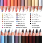 24-color Painting Skin Color Pen Hand-painted Portrait Color Pencil Oily Art Supplies - Heritage cosmetics and beauty care