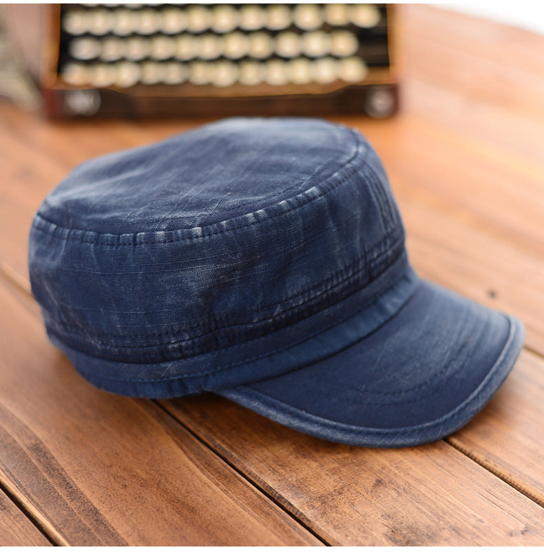 Visor Hats Made Of Old Washed Flat Top - Heritage cosmetics and beauty care