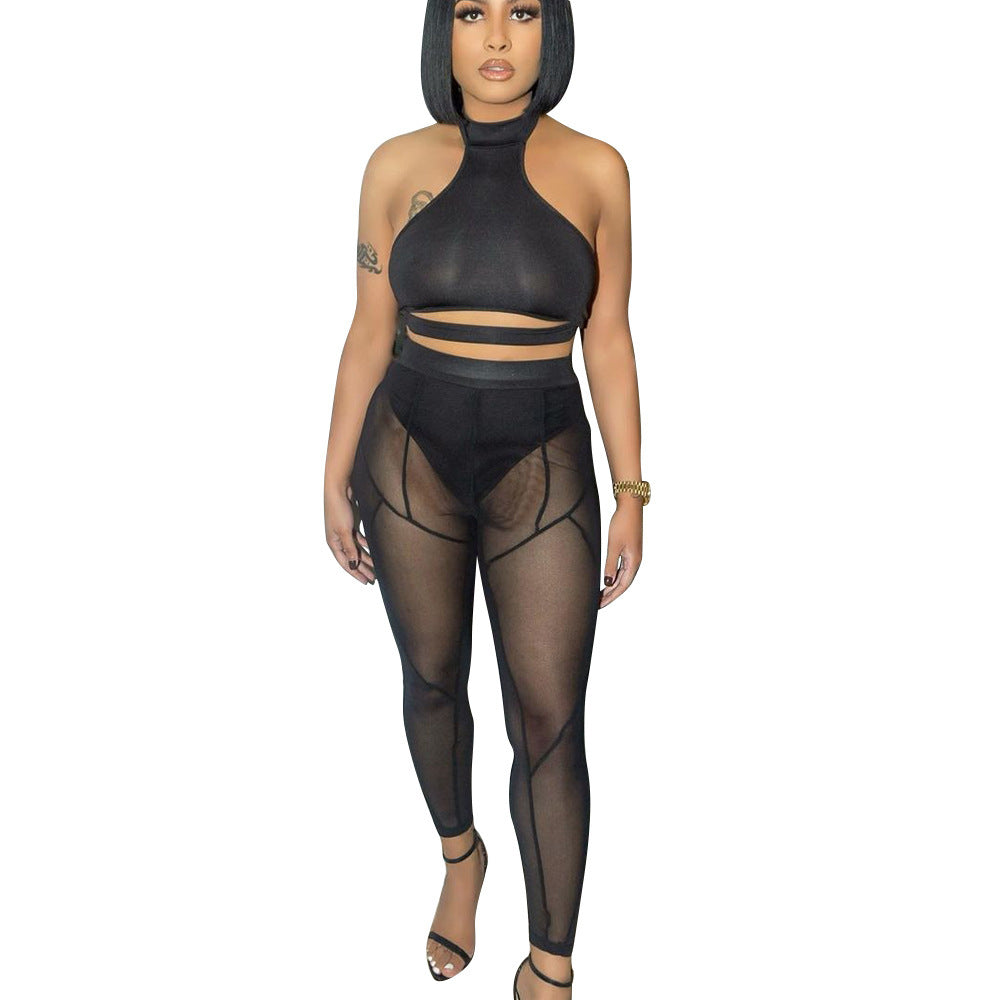 Color Matching Mesh Leggings Women - Heritage cosmetics and beauty care