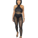 Color Matching Mesh Leggings Women - Heritage cosmetics and beauty care