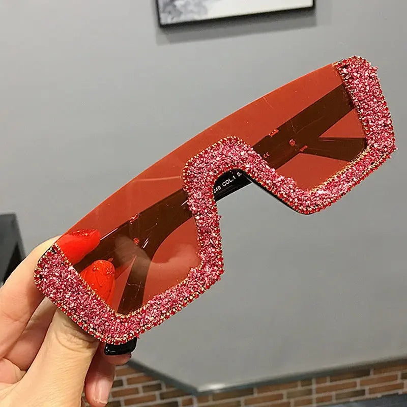 Rhinestone Square Sunglasses Heritage cosmetics and beauty care