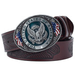 Eagle Buckle Genuine Leather Men's Casual Belt Leisure Fashion Clothing Accessories - Heritage cosmetics and beauty care