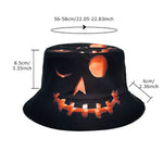 Halloween Hats Creative Cartoon Pumpkin Grimace Printed Sun-shade Fisherman Hat - Heritage cosmetics and beauty care