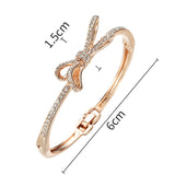 Women's Bracelets, Diamonds, Bows, Rose Gold Alloy Bracelets - Heritage cosmetics and beauty care