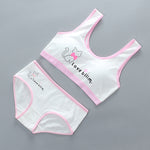 Girls' Bra Set, Pure Cotton, Developmental Vest, Underwear, Children'S Bra, Cotton - Heritage cosmetics and beauty care