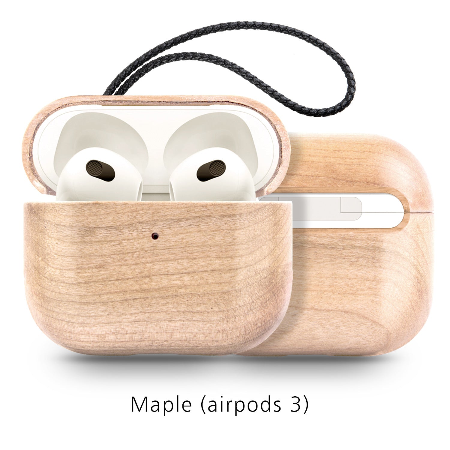 Back Cover Solid Wood Bluetooth Earphone Case Heritage cosmetics and beauty care