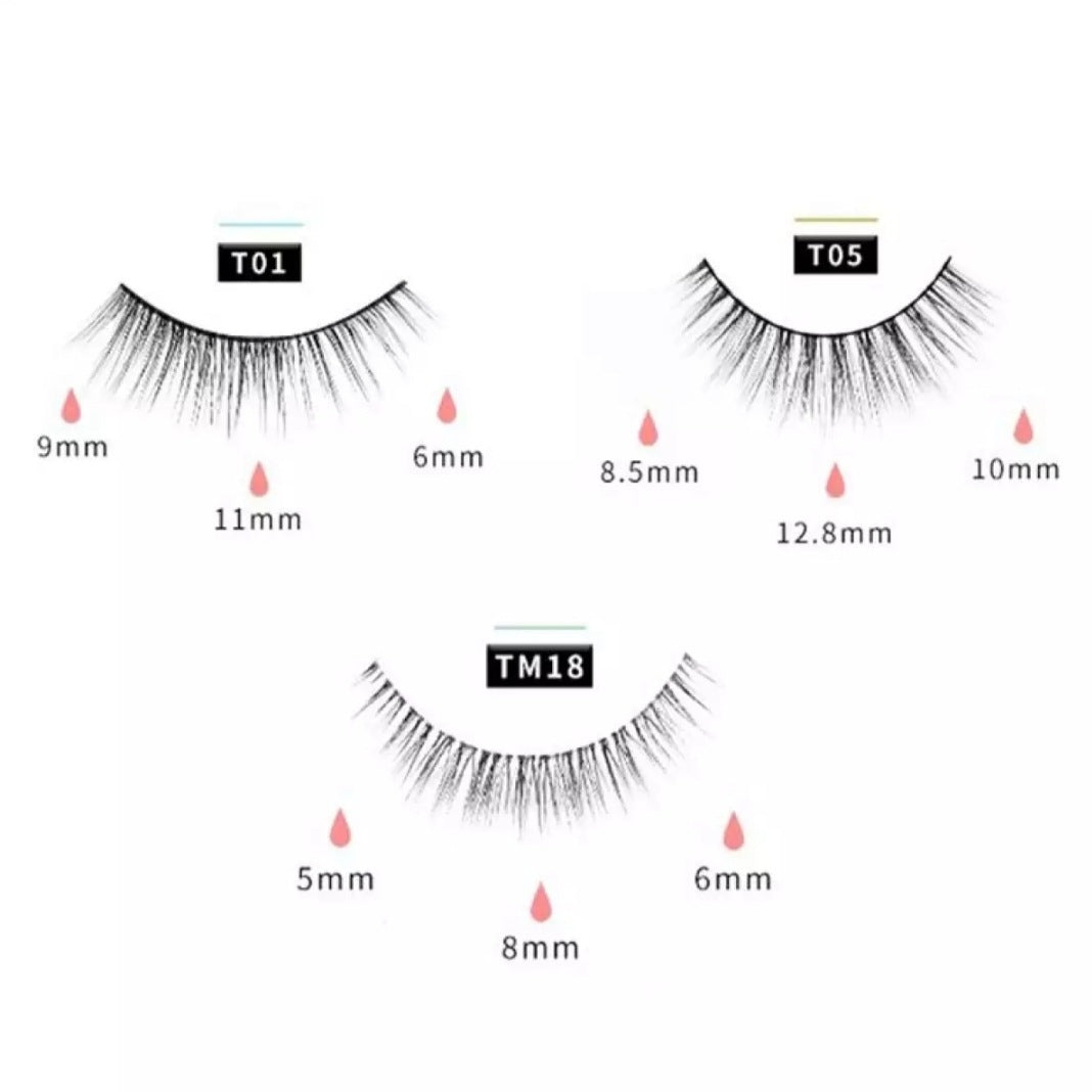 Reusable Magnetic Self-Adhesive Eyelashes No Eyeliner Or Glue Needed False Lashes Stable And Easy To Put On Natural Look And Waterproof Fake Eyelashes - Heritage cosmetics and beauty care