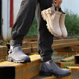 Cowhide Safety Shoes Work Boots - Heritage cosmetics and beauty care