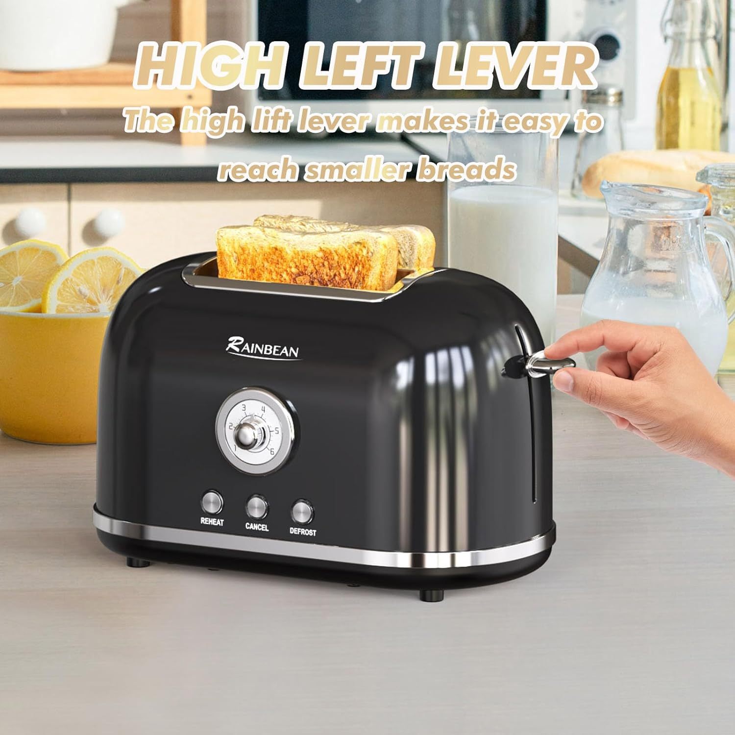 Toaster 2 Slice Retro Toaster Stainless Steel With 6 Bread Shade Settings And Bagel Cancel Defrost Reheat Function, Cute Bread Toaster With Extra Wide Slot And Removable Crumb Tray Heritage cosmetics and beauty care