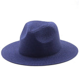 Large-Brimmed Straw Hat Men'S And Women'S Beach Jazz Hats - Heritage cosmetics and beauty care