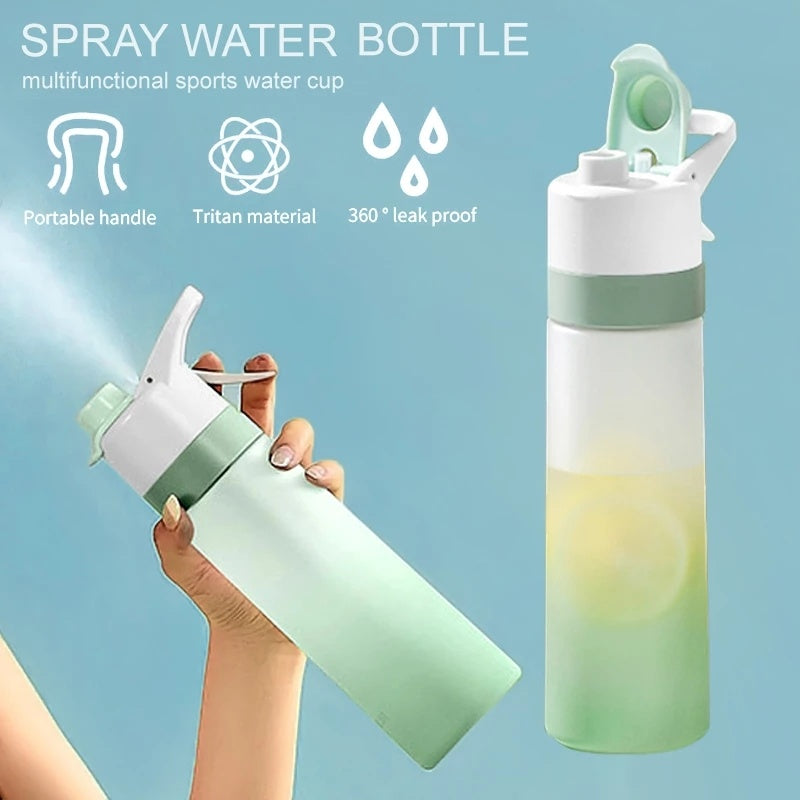 Spray Water Bottle For Girls Outdoor Sport Fitness Water Cup Large Capacity Spray Bottle Drinkware Travel Bottles Kitchen Gadgets - Heritage cosmetics and beauty care