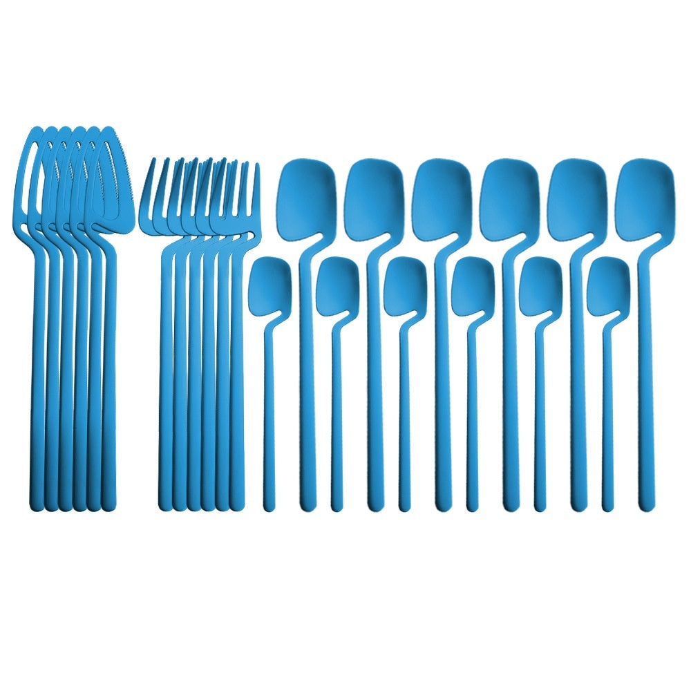 24 Piece Set Of Stainless Steel Cup Hanging Tableware - Heritage cosmetics and beauty care