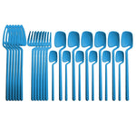 24 Piece Set Of Stainless Steel Cup Hanging Tableware - Heritage cosmetics and beauty care