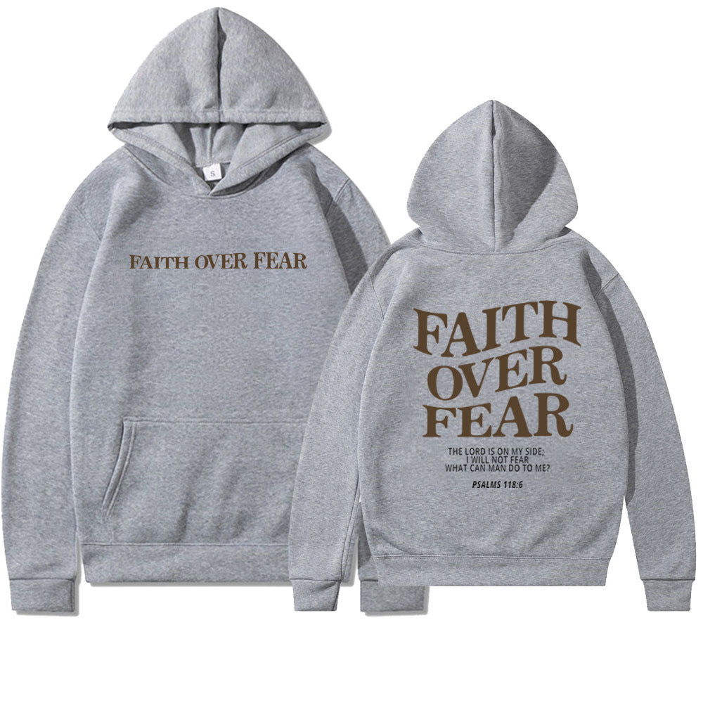 Faith Over Fear Men's And Women's Hoodies Sweater - Heritage cosmetics and beauty care