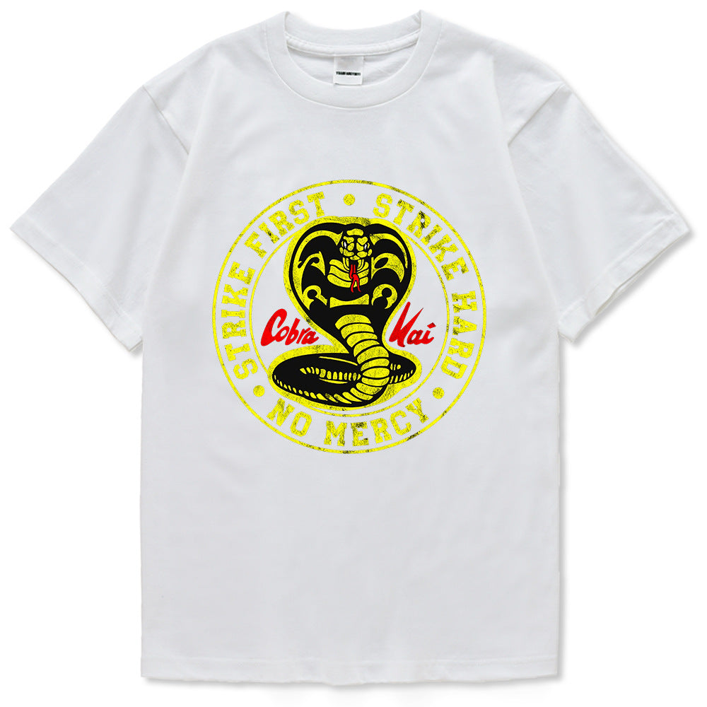 Clothes Cobra T-shirt Tide Brand Street Sports Clothes - Heritage cosmetics and beauty care