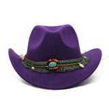 Cowboy Hats Curled Felt Riding Men And Women - Heritage cosmetics and beauty care