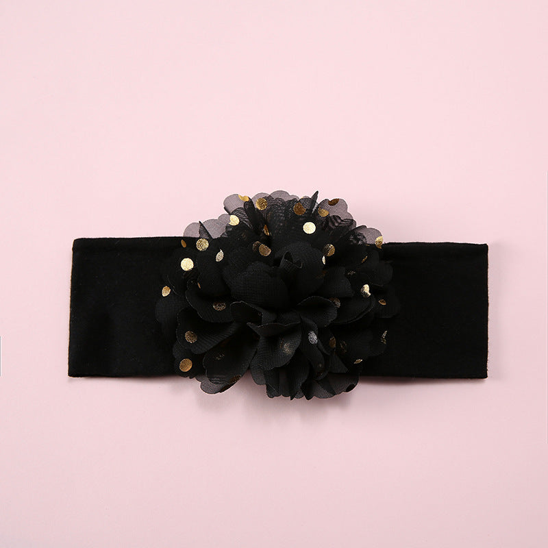 Cotton Elastic Baby Hair With Bow Flowers - Heritage cosmetics and beauty care