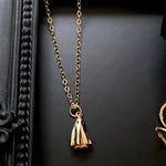 18K Gold & Small Plated Ghost Ghost Pendant Necklace - Heritage cosmetics and beauty care