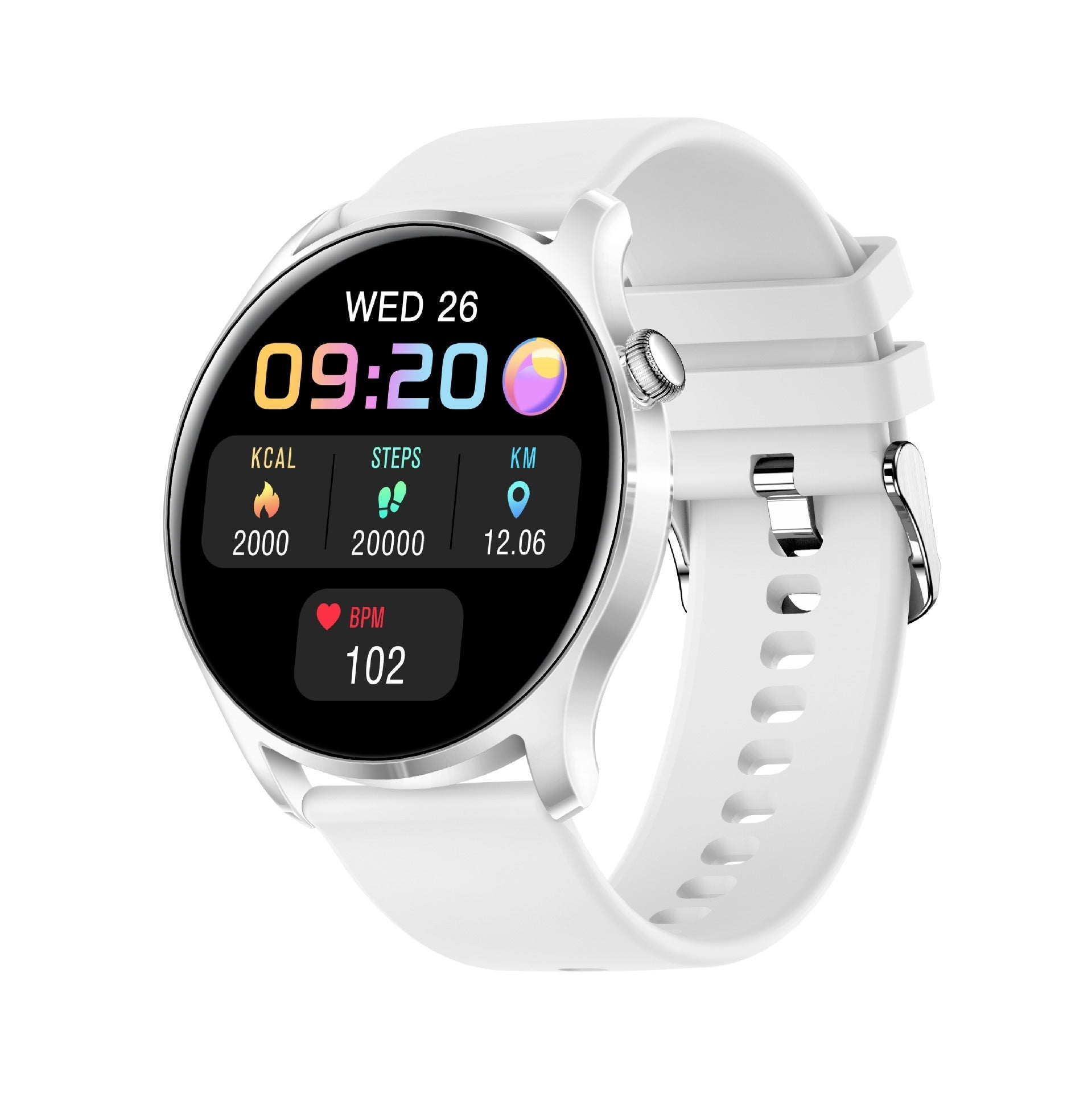 Smart Full Touch Multi-function Heart Rate Blood Pressure Monitoring Information Reminder Sports Bluetooth Watch - Heritage cosmetics and beauty care