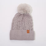 Fleece-lined Thickened Knitting Warm Men's And Women's Wool Hats With Fur Ball - Heritage cosmetics and beauty care