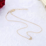 Simple Fashion Gold Color Double-sided Love Pendant Necklaces Clavicle Chains Necklace Women Jewelry Valentines Day Gift - Heritage cosmetics and beauty care Heritage cosmetics and beauty care 0 Heritage cosmetics and beauty care 12.00