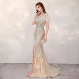 Women's Fashion Heavy Walking Party Evening Dresses Heritage cosmetics and beauty care