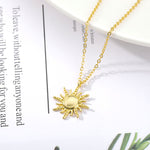 Fashion Cold Wind Retro Sun Flower Pendant Necklace - Heritage cosmetics and beauty care Heritage cosmetics and beauty care 8.00 0 