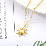 Fashion Cold Wind Retro Sun Flower Pendant Necklace - Heritage cosmetics and beauty care Heritage cosmetics and beauty care 8.00 0 