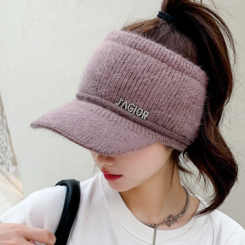 Girls Thickened Warm Knitted Hats In Autumn And Winter - Heritage cosmetics and beauty care