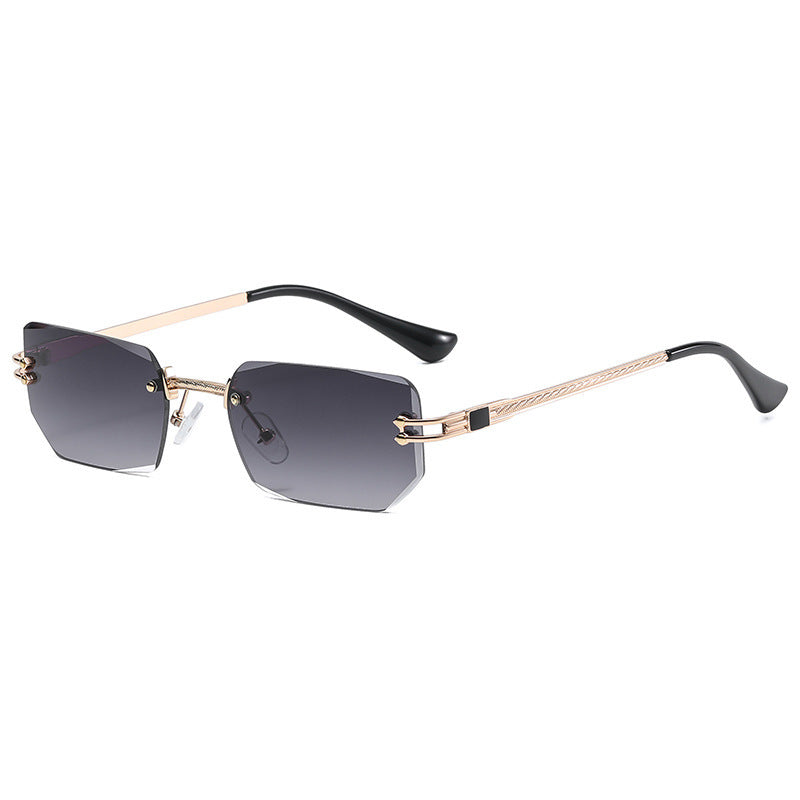 Polygon Cut Rimless Sunglasses - Heritage cosmetics and beauty care