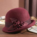 Women's Wool Top Retro Woolen Basin Hat - Heritage cosmetics and beauty care