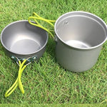 Single 2-piece Outdoor Non-stick Set Of Pots And Pans - Heritage cosmetics and beauty care