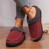 Thickened Autumn And Winter Indoor Half-covered Heel Home Cotton Slippers