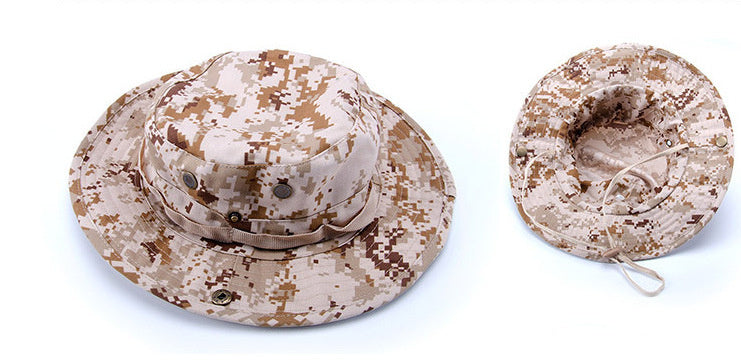 Camouflage Summer Fisherman Outdoor Sunscreen Hat - Heritage cosmetics and beauty care